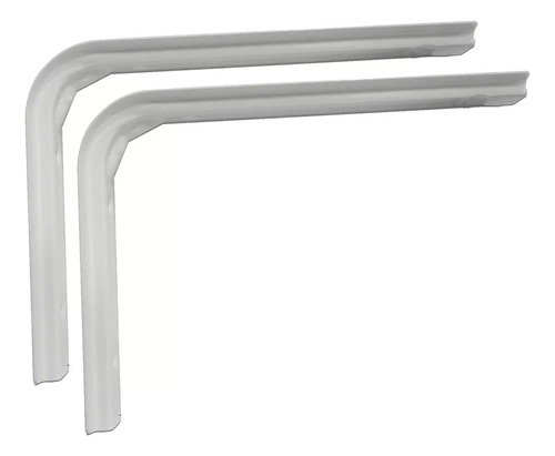 Soporte Estante Mensula Bracket 250 X 300 Mm.blanco X 2 Un