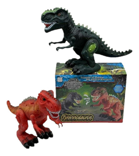 Dinosaurio A Pilas Con Luz Sonido Y Camina Regalo