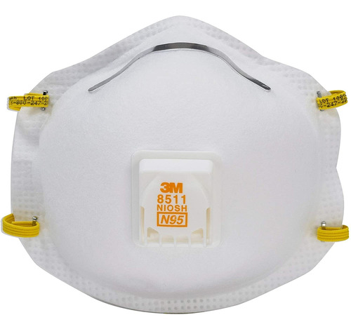 3m 8511 Respirador, N95, Fresco Válvula De Flujo (10-pack)