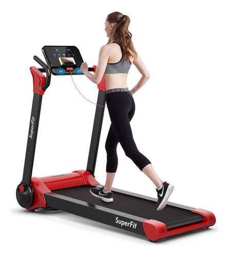 Goplus Cinta Correr Electrica Plegable 2.25 Hp Diseño 8 Led