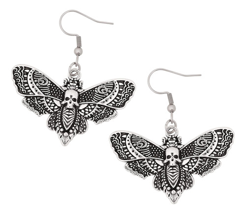 Sacina Gothic Goth Grunge Butterfly Luna Pendientes De Polil