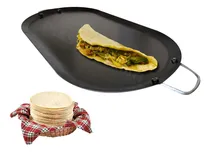 Comprar 2 Comales Placa De Acero 43 Cm Largo P\u002F Tortillas Asar Carne