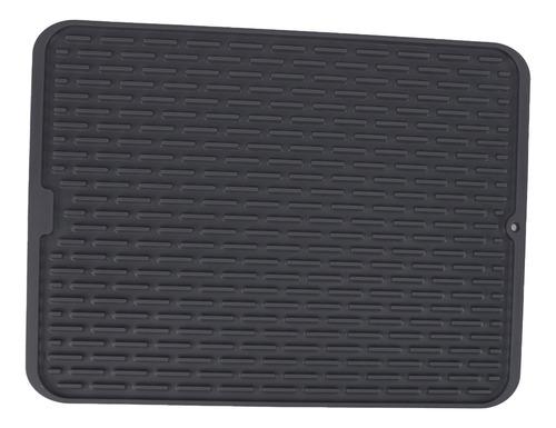Alfombrilla De Silicona Para Secar Platos Con Borde Rectangu