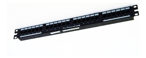 Panel De Parcheo Categoria 6 1ru 24 Puertos Negro Panduit