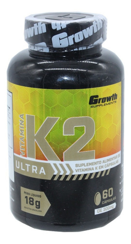 Vitamina K2 Ultra Auxilia Coagulaçao Sangue E Saude Ossos Sabor Natural