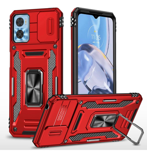 Funda Para Moto E22 / E22i Tapa Deslizante + Mica 9d