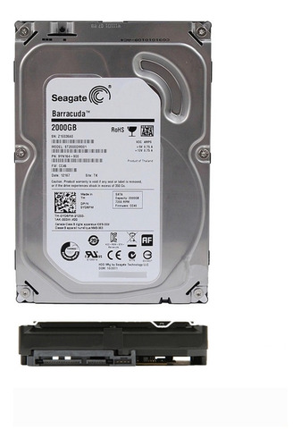Disco Duro (seagate Video 2tb) Para Pc Y Dvr - 3.5 Plateado (Reacondicionado)