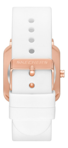 Reloj Mujer Skechers Sr6326 De Silicona Blanco