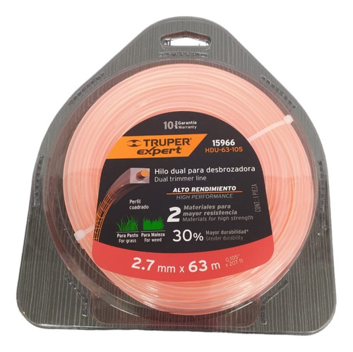 Nylon P/podadora 2.7x63m Coral Hdu-63-105 Truper