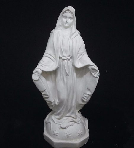 Nossa Senhora Das Gracas 20cm Kit Com 9 Imagens De Gesso Cru