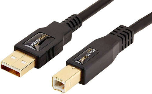 Cable De Impresora Amazon Basics Usb 2.0, 1.8 Metros