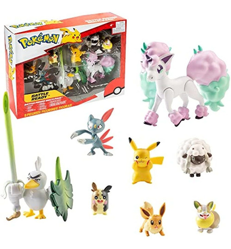 Pokémon Battle Figure Multi Pack Toy Set, 8 Piezas - Generac