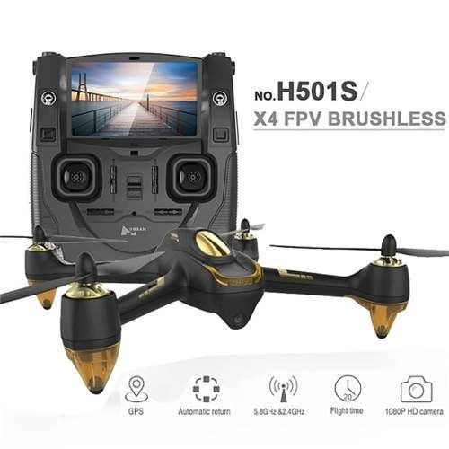 Drone Hubsan X4 H501S Standard Edition com câmera FullHD white 1 bateria