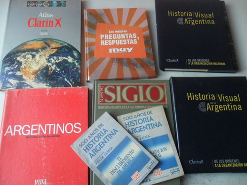 Lote Libro Historia Argentina Clarin Atlas Nuestro Siglo