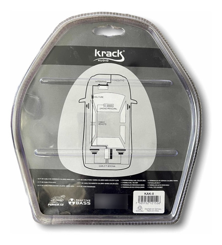Kit De Instalación Para Amplificador Calibre 8 Krack 800w