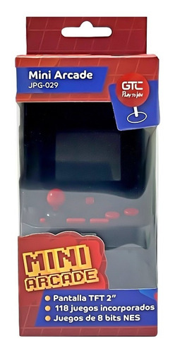 Imagen 3 de 4 de Consola De Juegos Gtc Mini Arcade Play To Win
