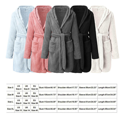Bata Tipo Kimono De Ducha Con Capucha Para Mujer, Bata De Ba