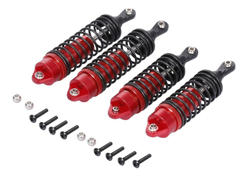 4pcs Aluminio Amortiguador Delantero Y Trasero Para 1/10 Tra