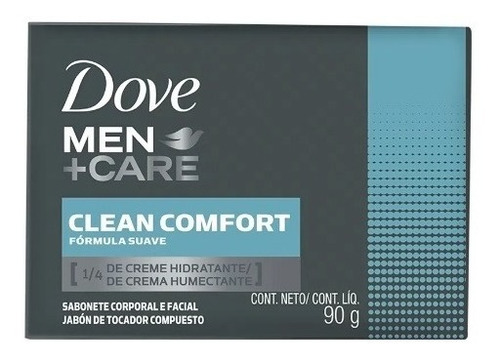 Imagem 1 de 3 de Sabonete Em Barra Dove Men Care Clean Comfort Com 90g