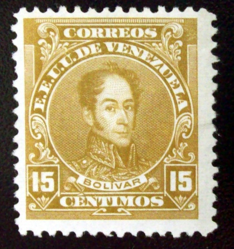 Venezuela, Sello Yv. 137 Bolivar 15c. Dentado 12 Nuevo L6839