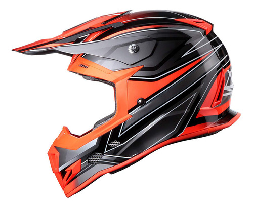 Casco De Motocicleta Unisex Adultos Gx23 Dirt Bike Off-...