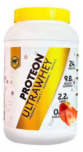Nf Nutrition Proteon Ultra Whey Suplemento Frutilla 909g 3c