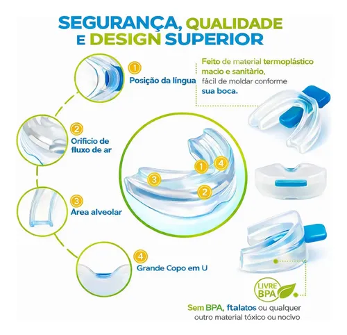 Protetor Bucal Anti-ronco - Original | Parcelamento sem juros