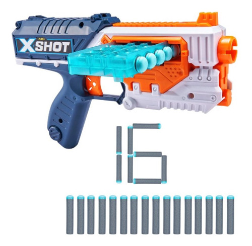 Lanzador X-shot Quick Slide Con 16 Dardos