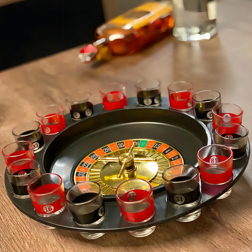 Juego de ruleta Drink Shot Casino 16 Cups