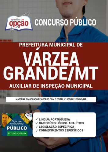 Apostila Várzea Grande Mt Auxiliar De Inspeção Municipal