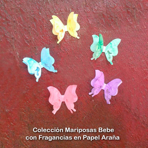 Arreglos Lazos Mariposa Papel Colores Pastel Ingra  (12 Uni)