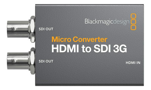 Microconvertidor Hdmi A Sdi 3g Blackmagic Design, Gris