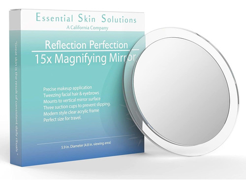Espejo De Aumento 15x  Uso Para Aplicación De Maquillaje  