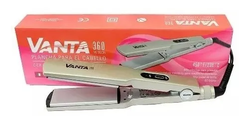 Planchita De Cabello Vanta Hi tech 360 Dorada
