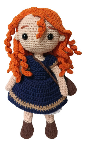 Amigurumi Princesa Mérida - Crochet  100% Algodón Lavable 