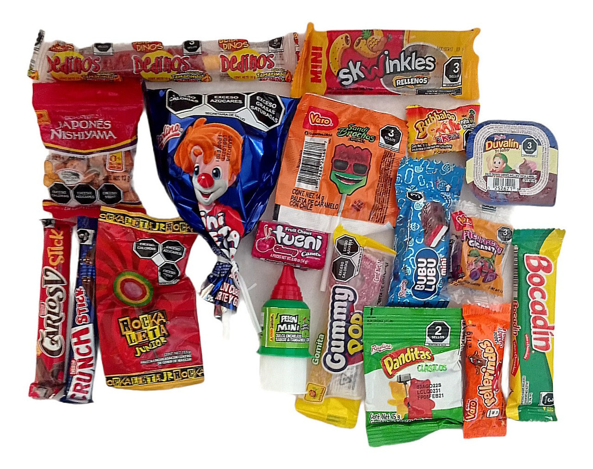 Paquete Para Armar 50 Bolos De Dulces + 2 Bolsas Piñateras Envío gratis