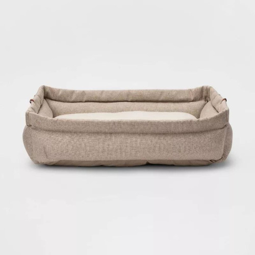 Cama Para Perro Grande Color Beige Resistente