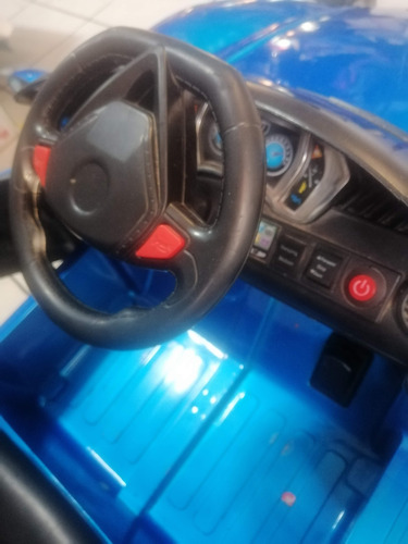 Carro Eléctrico Porsche Azul Con Control 12 V (Usado)