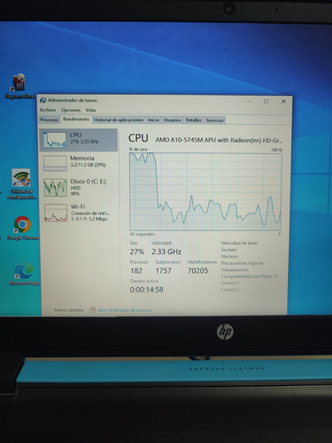 Laptop Hp 15-p001la Usada Funcionando Azul (Usado)