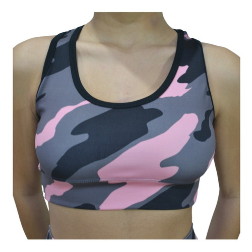 Top Lycra Deportivo Mujer Estampado T: 1 Al 5 , Art T290