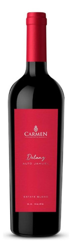 Pack De 4 Vino Tinto Carmen Delanz Alto Jahuel Blend 750 Ml
