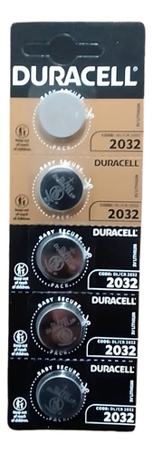 Pilas Cr 2032 Duracell Doble Blister (10 Pilas) 3v Lithium