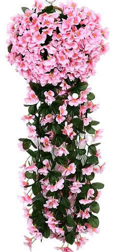 Flores Colgantes Falsas, Planta Artificial, Vid, Violeta, Ja