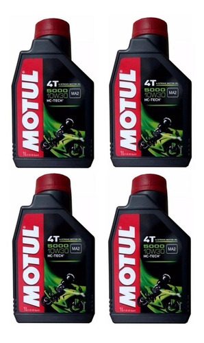 4 Óleo Motul 5000 10w30 Semi Sintético Api Sl Motos 4 Tempos