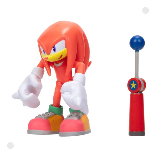 Boneco Knuckles Coleção Sonic The Hedgehog C/ Acessório 0425