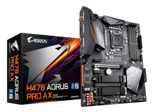 Motherboard Gigabyte H470 Aorus Pro Ax Wifi 1200 Intel Ddr4