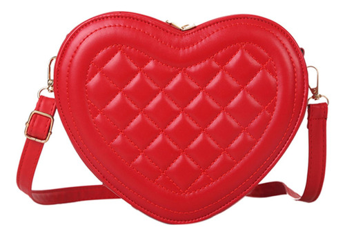 Bolso De Hombro Con Estampado Rómbico De Moda Love Heart Par