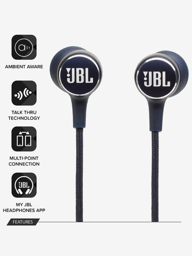 Audifonos Jbl 220bt Bluetooth Azul Y Negro