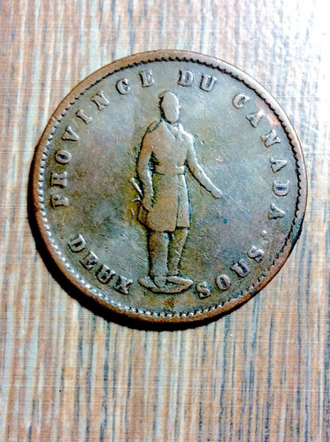  Moneda De Canadá Provincia Quebec 1852 Ex+ Token 1 Penny