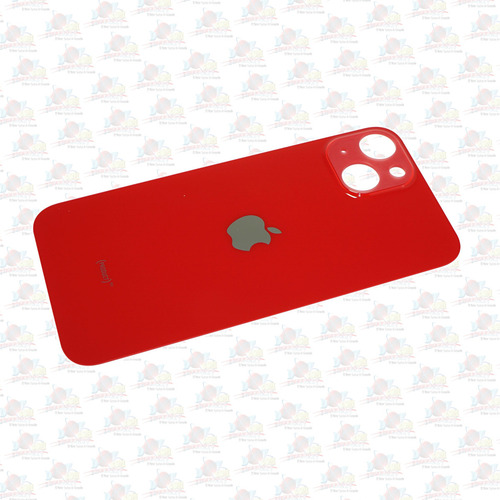 Refaccion Tapa Trasera Cristal Para iPhone 13 Rojo Adhesivo